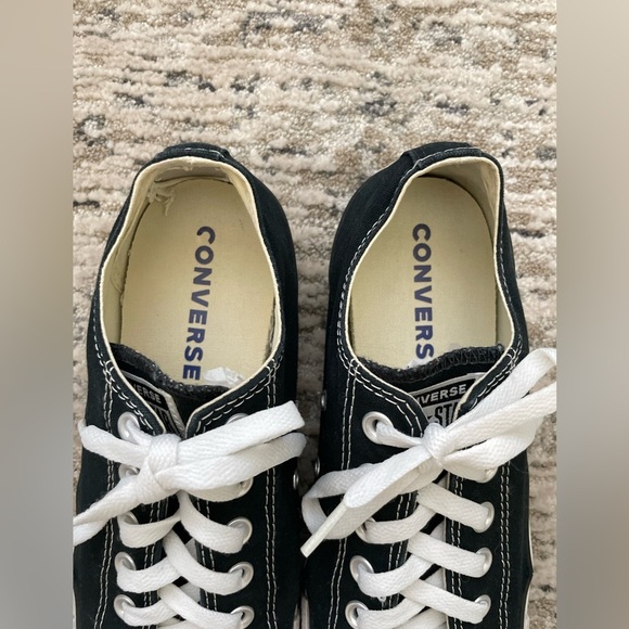 Converse all star classic black low tops women’s size 9.5 - Picture 6 of 10